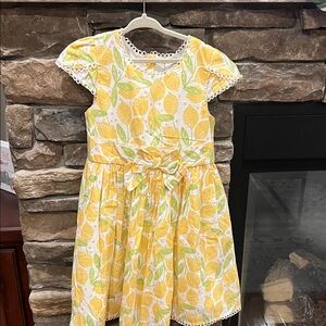 Cynthia Rowley Lemon Patterned Kids Dress